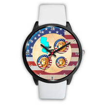 Load image into Gallery viewer, Cheerful Golden Retriever Dog New Jersey Christmas Special Wrist Watch-Free Shipping