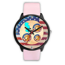 Load image into Gallery viewer, Cheerful Golden Retriever Dog New Jersey Christmas Special Wrist Watch-Free Shipping