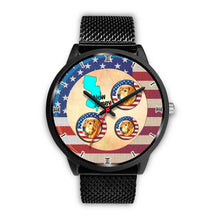 Load image into Gallery viewer, Cheerful Golden Retriever Dog New Jersey Christmas Special Wrist Watch-Free Shipping