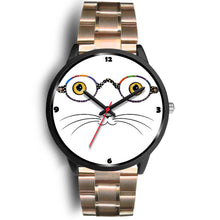 Load image into Gallery viewer, Cat Face With Glasses Print Christmas Special Wrist Watch-Free Shipping