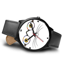 Load image into Gallery viewer, Cat Face With Glasses Print Christmas Special Wrist Watch-Free Shipping