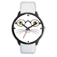 Load image into Gallery viewer, Cat Face With Glasses Print Christmas Special Wrist Watch-Free Shipping