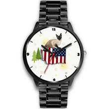 Load image into Gallery viewer, Burmese Cat Washington Christmas Special Wrist Watch-Free Shipping