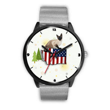 Load image into Gallery viewer, Burmese Cat Washington Christmas Special Wrist Watch-Free Shipping
