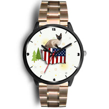 Load image into Gallery viewer, Burmese Cat Washington Christmas Special Wrist Watch-Free Shipping