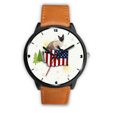 Load image into Gallery viewer, Burmese Cat Washington Christmas Special Wrist Watch-Free Shipping