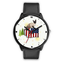 Load image into Gallery viewer, Burmese Cat Washington Christmas Special Wrist Watch-Free Shipping