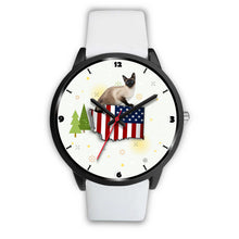 Load image into Gallery viewer, Burmese Cat Washington Christmas Special Wrist Watch-Free Shipping