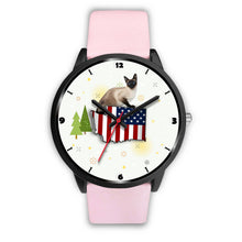 Load image into Gallery viewer, Burmese Cat Washington Christmas Special Wrist Watch-Free Shipping