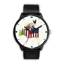 Load image into Gallery viewer, Burmese Cat Washington Christmas Special Wrist Watch-Free Shipping