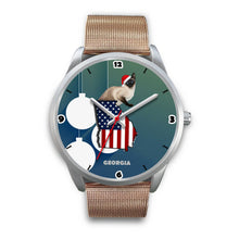 Load image into Gallery viewer, Burmese Cat Georgia Christmas Special Wrist Watch-Free Shipping