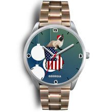 Load image into Gallery viewer, Burmese Cat Georgia Christmas Special Wrist Watch-Free Shipping