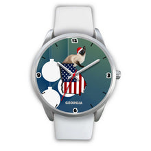 Load image into Gallery viewer, Burmese Cat Georgia Christmas Special Wrist Watch-Free Shipping