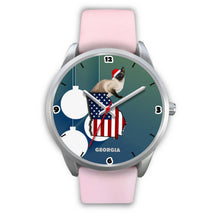 Load image into Gallery viewer, Burmese Cat Georgia Christmas Special Wrist Watch-Free Shipping