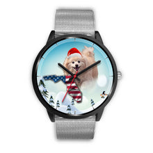 Load image into Gallery viewer, Cute Pomeranian Florida Christmas Special Wrist Watch-Free Shipping