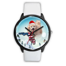 Load image into Gallery viewer, Cute Pomeranian Florida Christmas Special Wrist Watch-Free Shipping