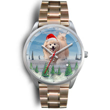 Load image into Gallery viewer, Cute Pomeranian Dog Christmas Special Wrist Watch-Free Shipping