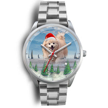 Load image into Gallery viewer, Cute Pomeranian Dog Christmas Special Wrist Watch-Free Shipping