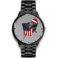 Load image into Gallery viewer, Chartreux Cat Georgia Christmas Special Wrist Watch-Free Shipping