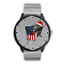 Load image into Gallery viewer, Chartreux Cat Georgia Christmas Special Wrist Watch-Free Shipping