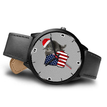 Load image into Gallery viewer, Chartreux Cat Georgia Christmas Special Wrist Watch-Free Shipping