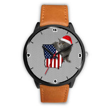 Load image into Gallery viewer, Chartreux Cat Georgia Christmas Special Wrist Watch-Free Shipping
