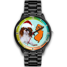 Load image into Gallery viewer, Cavalier King Charles Spaniel Dog New Jersey Christmas Special Wrist Watch-Free Shipping