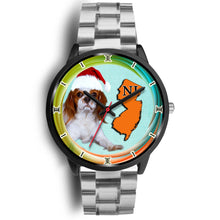 Load image into Gallery viewer, Cavalier King Charles Spaniel Dog New Jersey Christmas Special Wrist Watch-Free Shipping