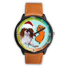 Load image into Gallery viewer, Cavalier King Charles Spaniel Dog New Jersey Christmas Special Wrist Watch-Free Shipping