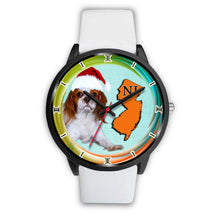 Load image into Gallery viewer, Cavalier King Charles Spaniel Dog New Jersey Christmas Special Wrist Watch-Free Shipping