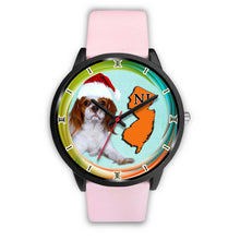 Load image into Gallery viewer, Cavalier King Charles Spaniel Dog New Jersey Christmas Special Wrist Watch-Free Shipping
