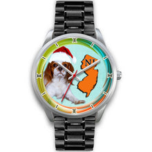 Load image into Gallery viewer, Cute Cavalier King Charles Spaniel Dog New Jersey Christmas Special Wrist Watch-Free Shipping