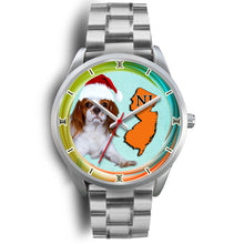 Load image into Gallery viewer, Cute Cavalier King Charles Spaniel Dog New Jersey Christmas Special Wrist Watch-Free Shipping