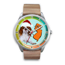 Load image into Gallery viewer, Cute Cavalier King Charles Spaniel Dog New Jersey Christmas Special Wrist Watch-Free Shipping