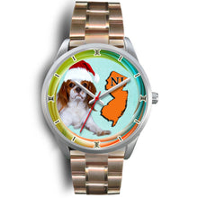 Load image into Gallery viewer, Cute Cavalier King Charles Spaniel Dog New Jersey Christmas Special Wrist Watch-Free Shipping