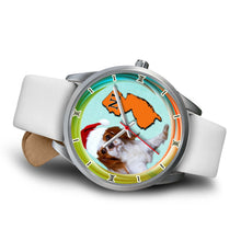Load image into Gallery viewer, Cute Cavalier King Charles Spaniel Dog New Jersey Christmas Special Wrist Watch-Free Shipping