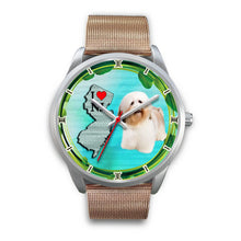Load image into Gallery viewer, Cute Havanese Dog New Jersey Christmas Special Wrist Watch-Free Shipping