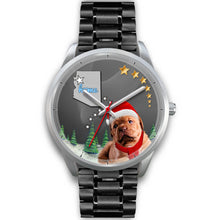 Load image into Gallery viewer, Cute Bordeaux Mastiff Arizona Christmas Special Wrist Watch-Free Shipping
