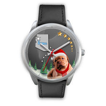 Load image into Gallery viewer, Cute Bordeaux Mastiff Arizona Christmas Special Wrist Watch-Free Shipping