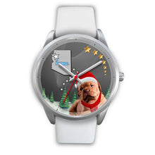 Load image into Gallery viewer, Cute Bordeaux Mastiff Arizona Christmas Special Wrist Watch-Free Shipping