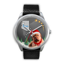 Load image into Gallery viewer, Cute Bordeaux Mastiff Arizona Christmas Special Wrist Watch-Free Shipping