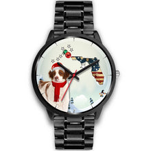 Load image into Gallery viewer, Brittany Dog Florida Christmas Special Wrist Watch-Free Shipping