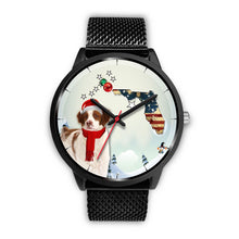 Load image into Gallery viewer, Brittany Dog Florida Christmas Special Wrist Watch-Free Shipping