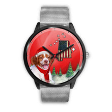 Load image into Gallery viewer, Brittany Dog Alabama Christmas Special Wrist Watch-Free Shipping