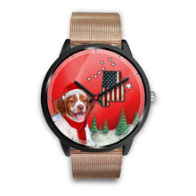 Load image into Gallery viewer, Brittany Dog Alabama Christmas Special Wrist Watch-Free Shipping