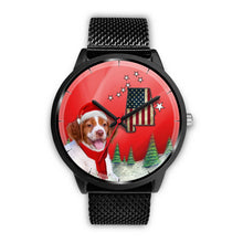 Load image into Gallery viewer, Brittany Dog Alabama Christmas Special Wrist Watch-Free Shipping