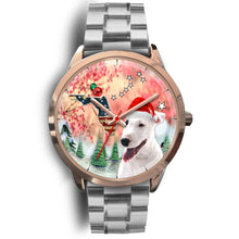 Load image into Gallery viewer, Bull Terrier Florida Christmas Special Golden Wrist Watch-Free Shipping