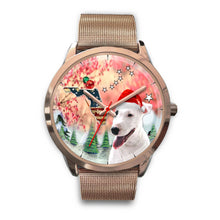 Load image into Gallery viewer, Bull Terrier Florida Christmas Special Golden Wrist Watch-Free Shipping