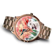 Load image into Gallery viewer, Bull Terrier Florida Christmas Special Golden Wrist Watch-Free Shipping