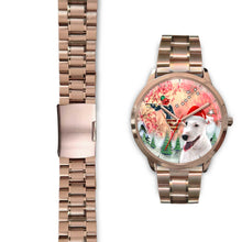 Load image into Gallery viewer, Bull Terrier Florida Christmas Special Golden Wrist Watch-Free Shipping